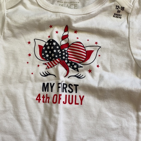 Girls first Fourth of July onesie - Picture 4 of 5
